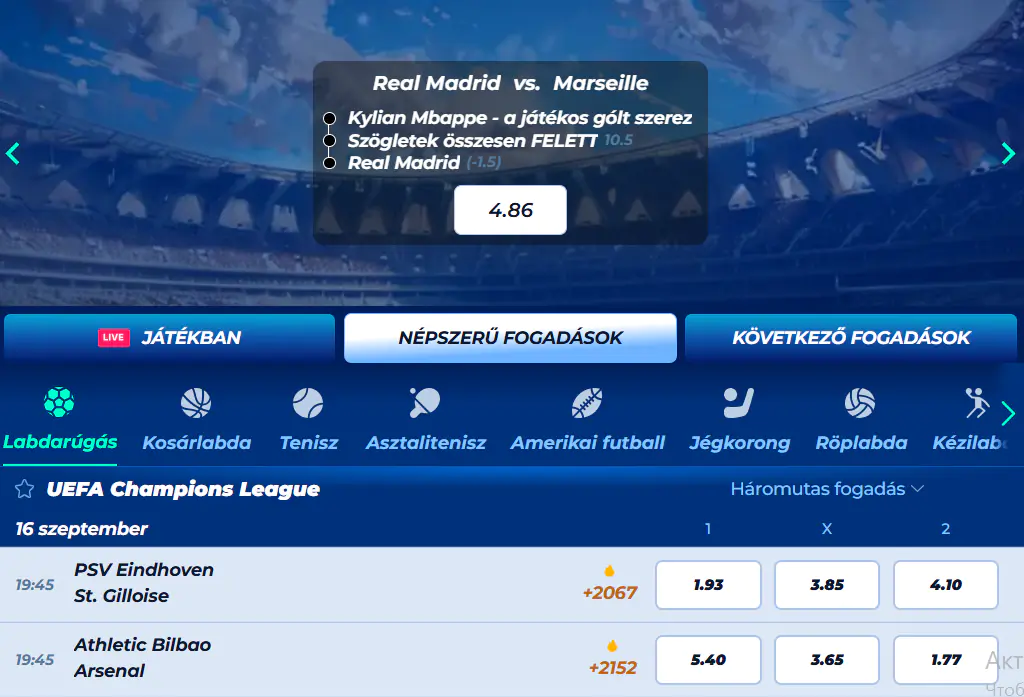 Sportfogadás a BassBet-nél